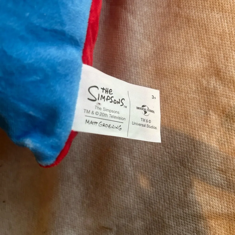 Universal Bartman Pillow with‎ Blue and Yellow Accents
